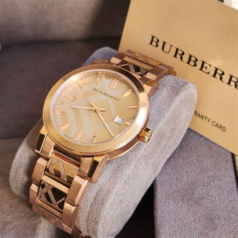 BURBERRY BU9039 The City Unisex Swiss Rose Gold Ion 